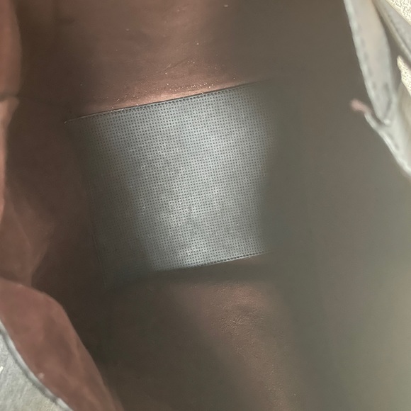 Anthropologie soft leather black bucket tote bag - Picture 4 of 9